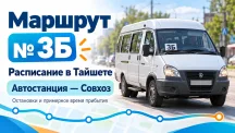 Расписание автобуса №3 «Автостанция — Совхоз» в Тайшете