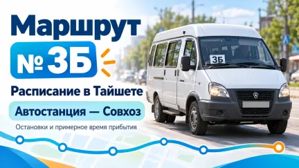 Расписание автобуса №3 «Автостанция — Совхоз» в Тайшете